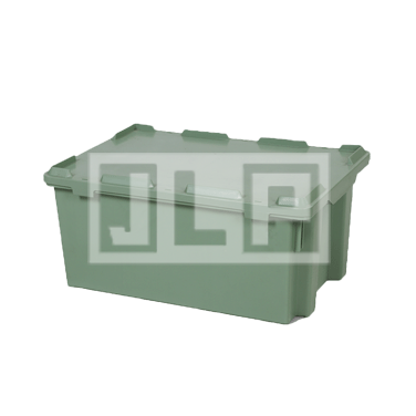 600mm*400mm*220mm封閉塑料筐_果蔬周轉箱帶蓋_精力包裝